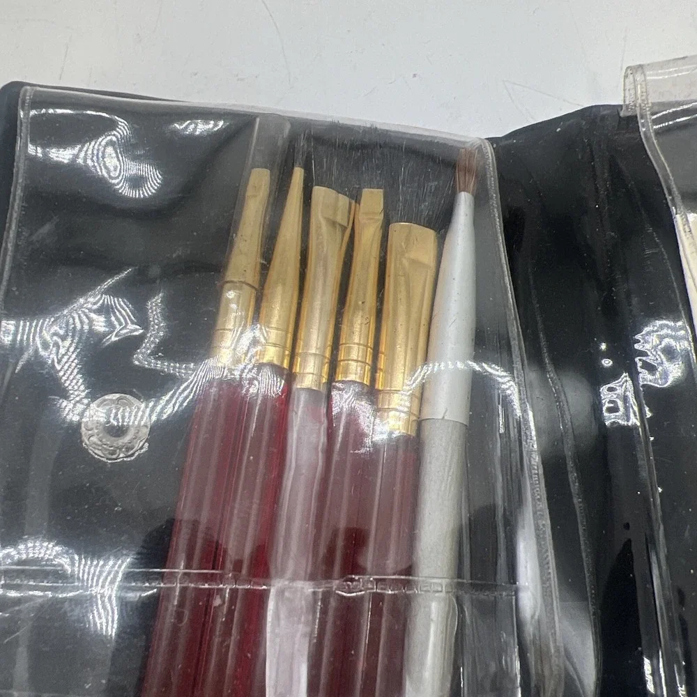 Vintage Upstage Makeup Brushes In Vinyl Case